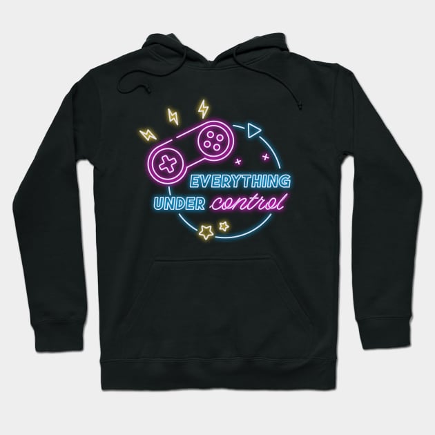 Cool neon gaming quote Hoodie by LR_Collections